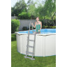 Стальной бассейн BESTWAY HYDRIUM 460х120см, 17430л + песочный ф/насос 5678 л/ч, лестница, тент, подстилка 56384 BW